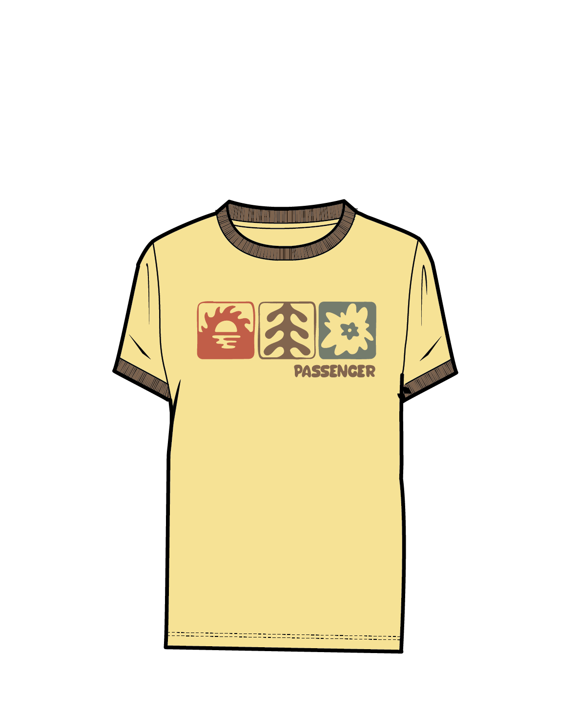 Daze Recycled Cotton T-Shirt - Sunlight