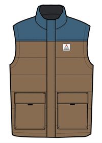 Baltic Recycled Insulated Gilet - Toffee/Blue Steel