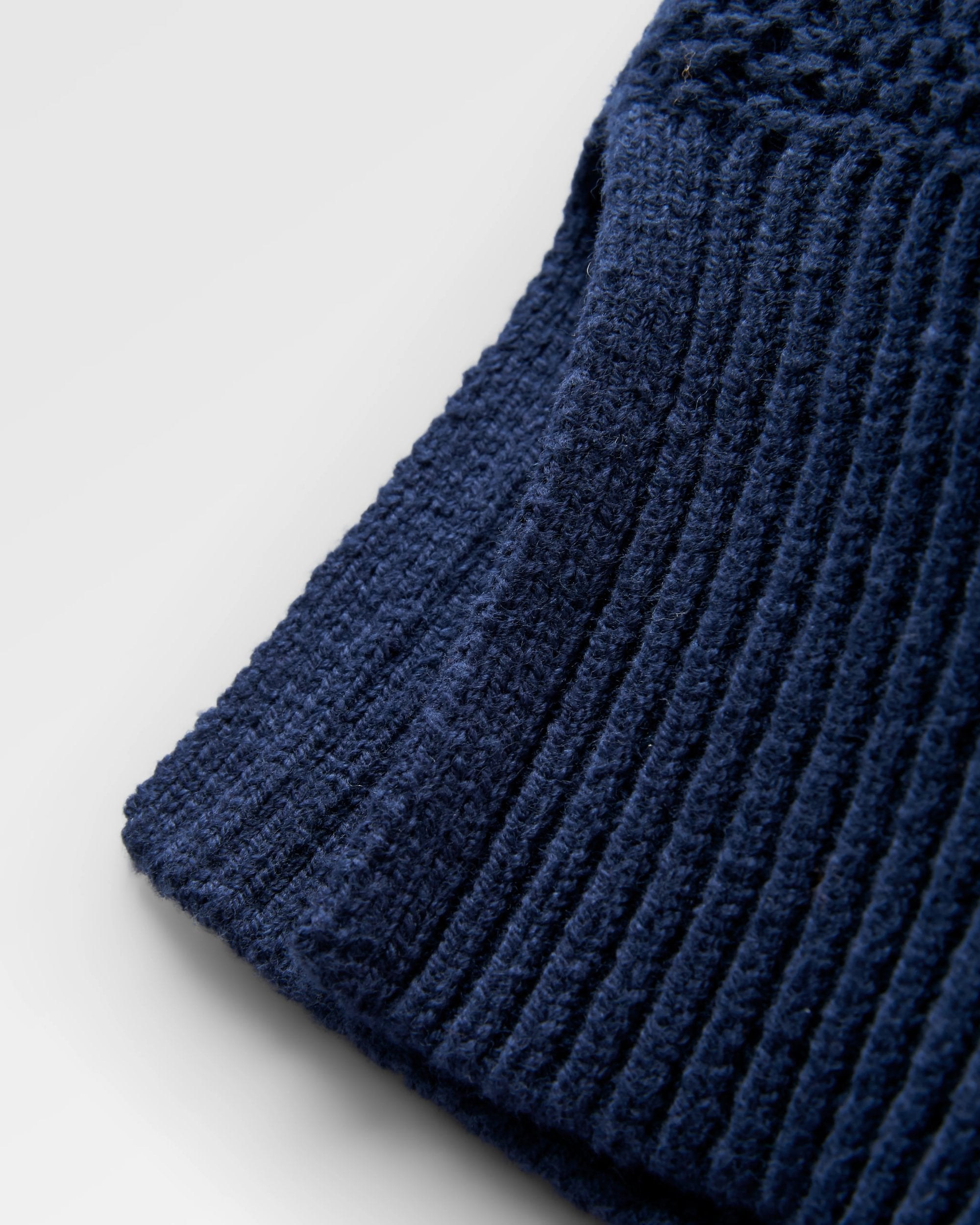 Cove Organic Cotton Knitted Jumper - Rich Navy