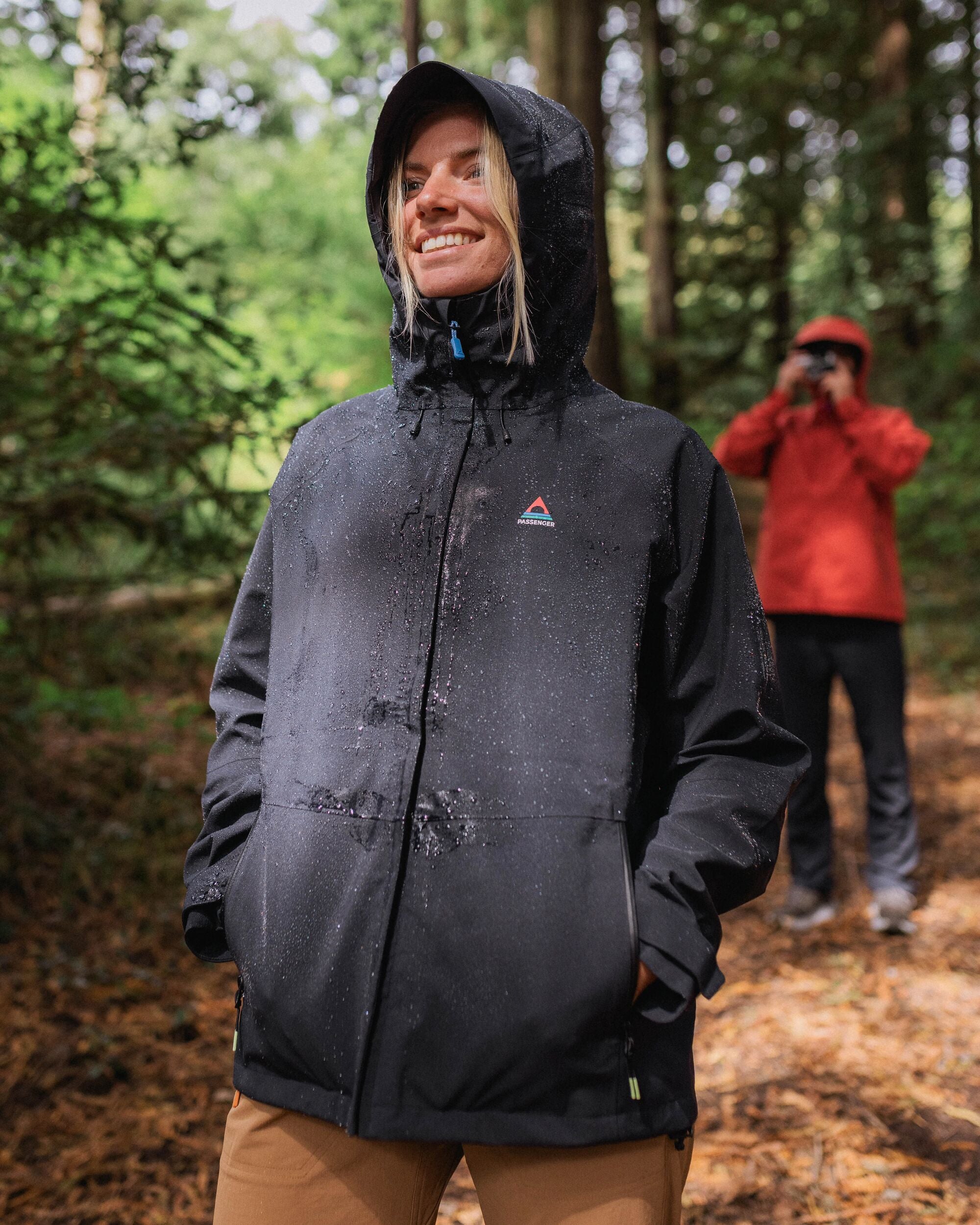 Five Element Recycled Waterproof Jacket - Black