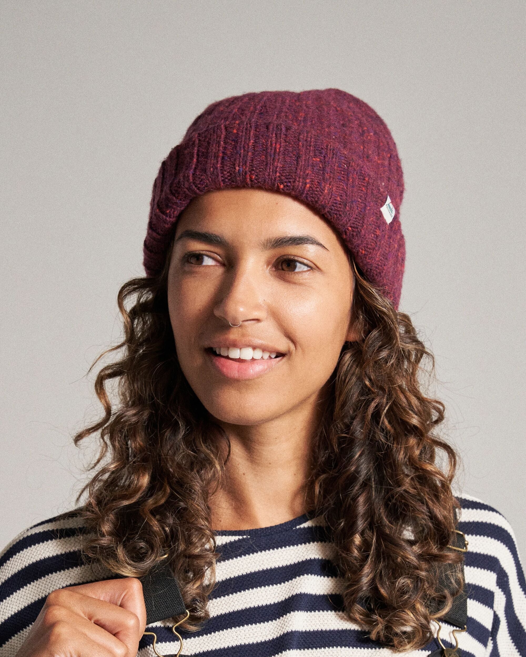 Fisherman Beanie - Wine