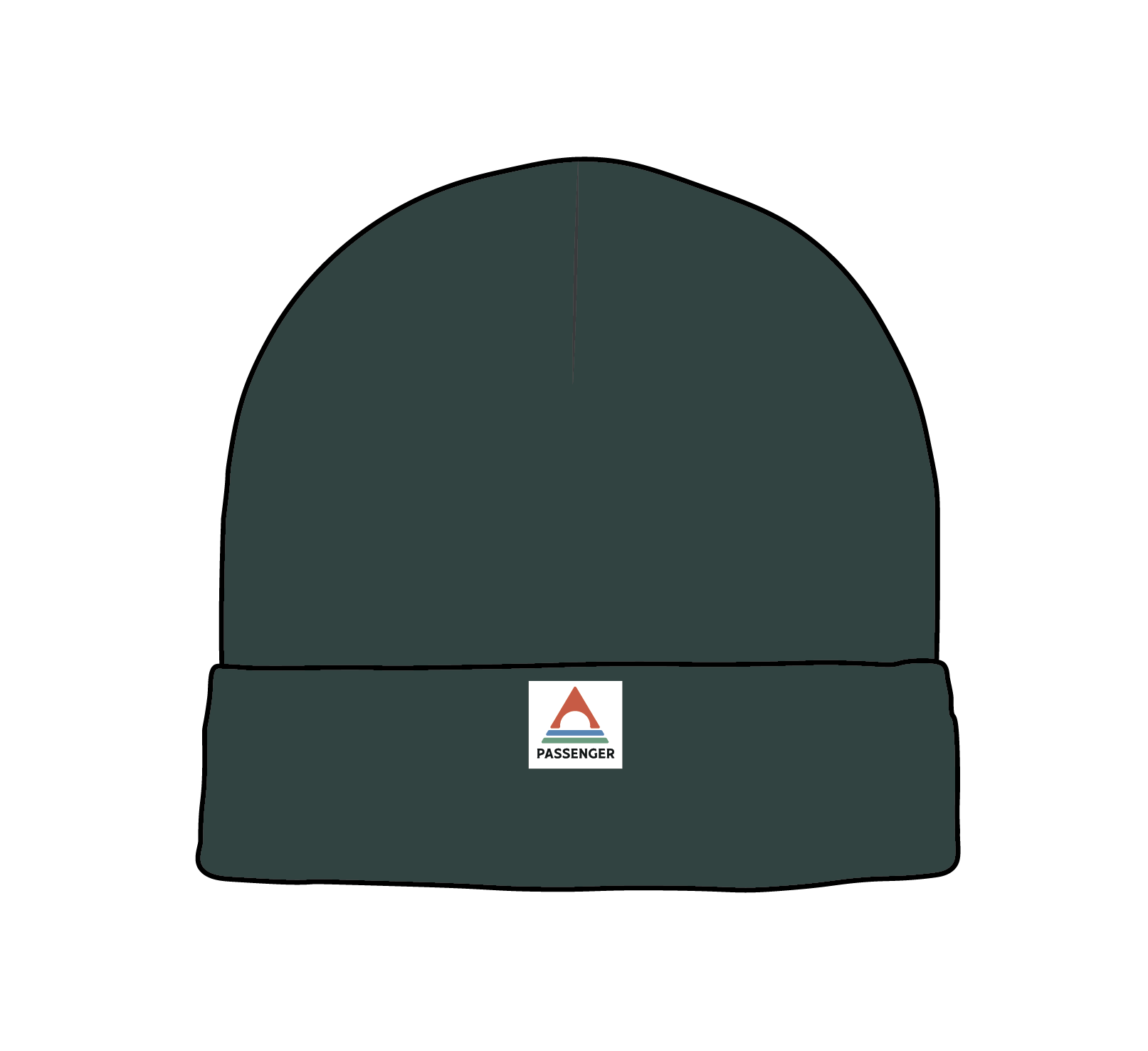 Core Recycled High-Top Beanie - Dark Fern