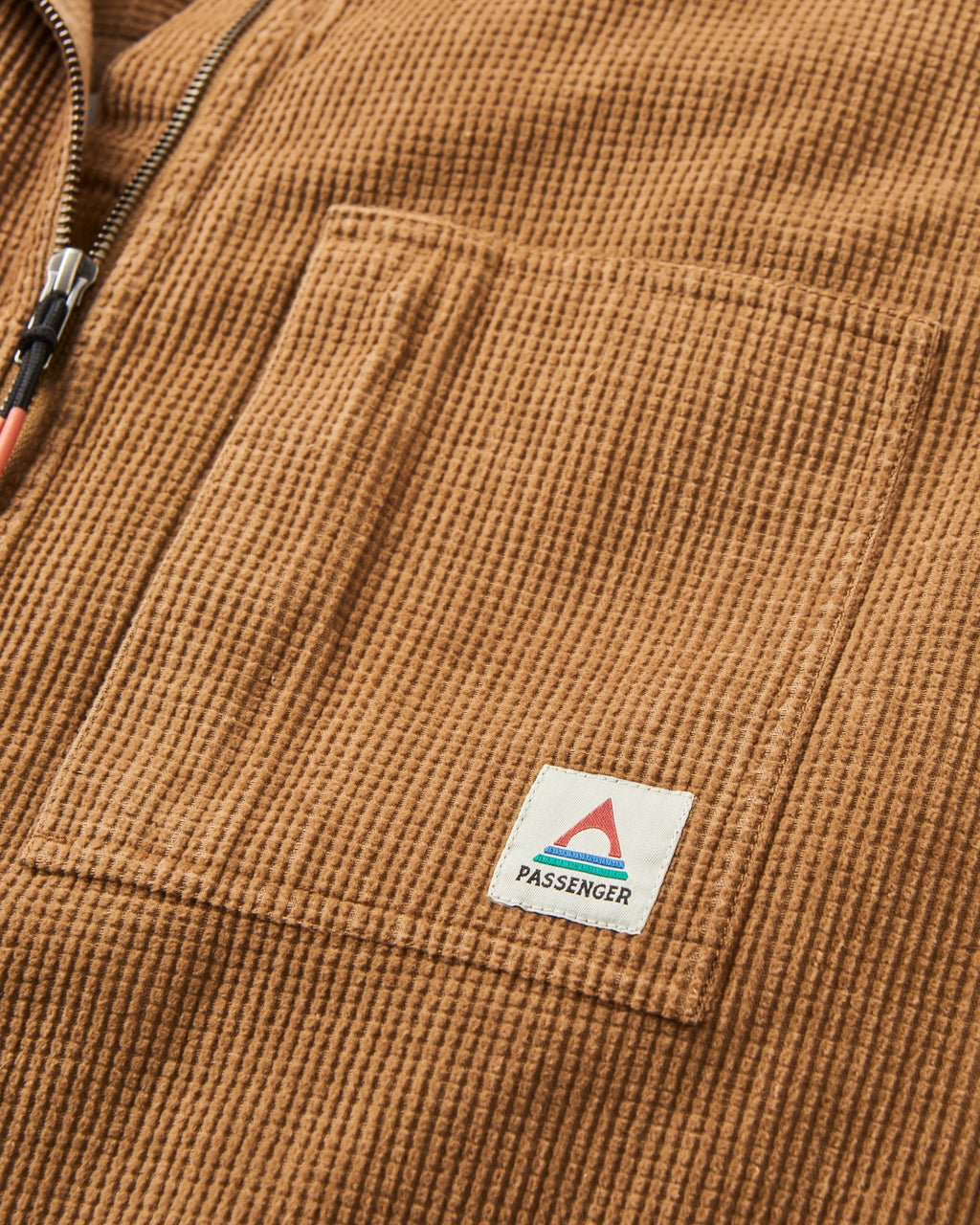 Harvest Organic Cotton Cord Overshirt - Caramel Brown
