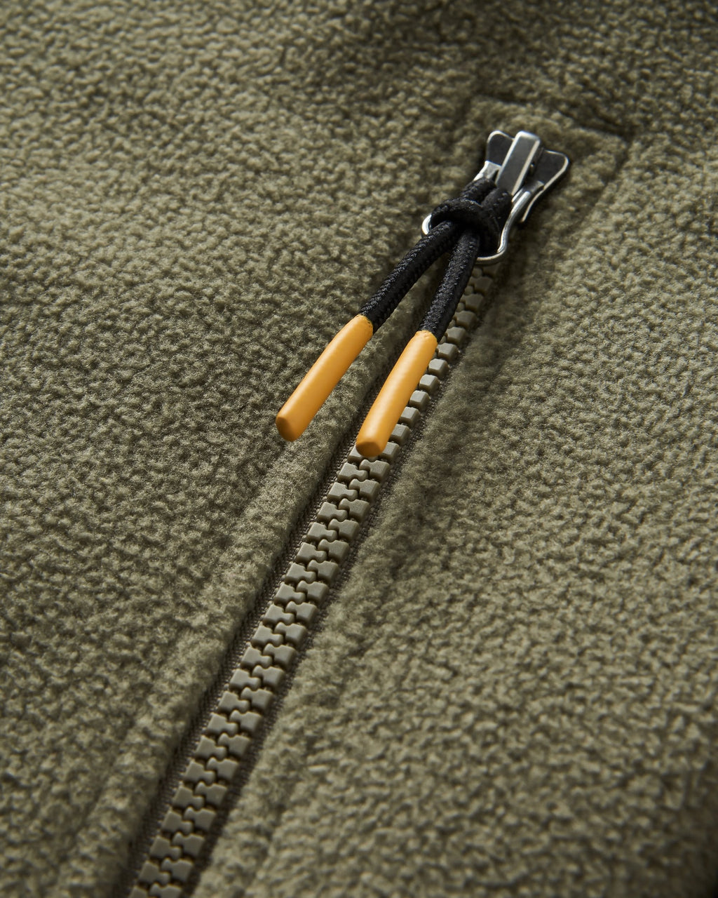 Caspian 1/2 Zip Recycled Polar Fleece - Dusty Olive
