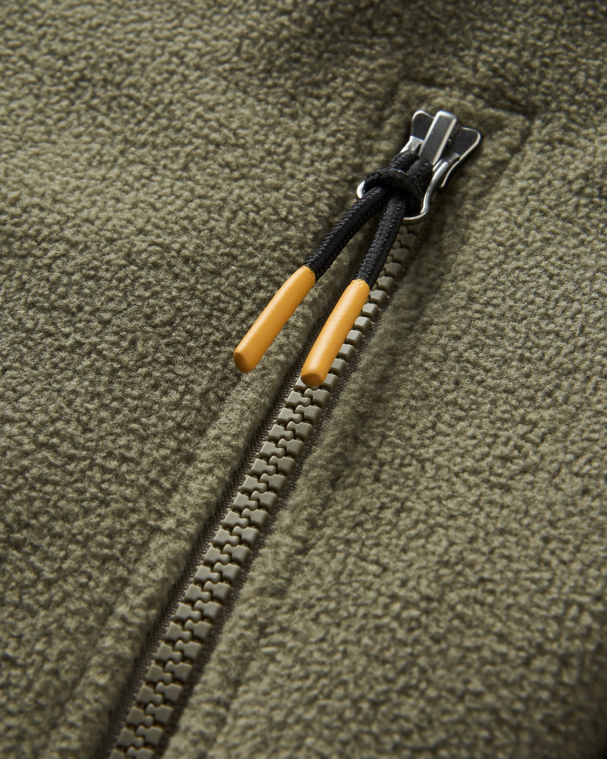 Caspian 1/2 Zip Recycled Polar Fleece - Dusty Olive
