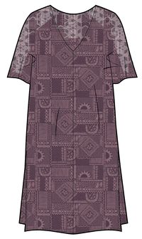 Ambrose Oversized Dress - Vintage Patchwork Wine