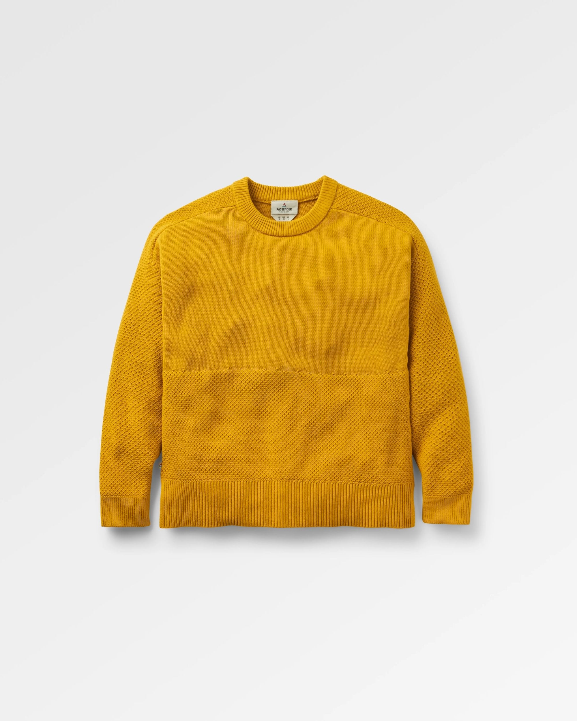 Cove Organic Cotton Knitted Jumper - Heritage Yellow