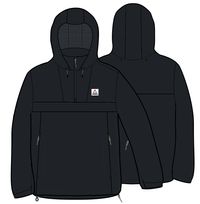 Diablo Recycled Waterproof Anorak - Faded Black