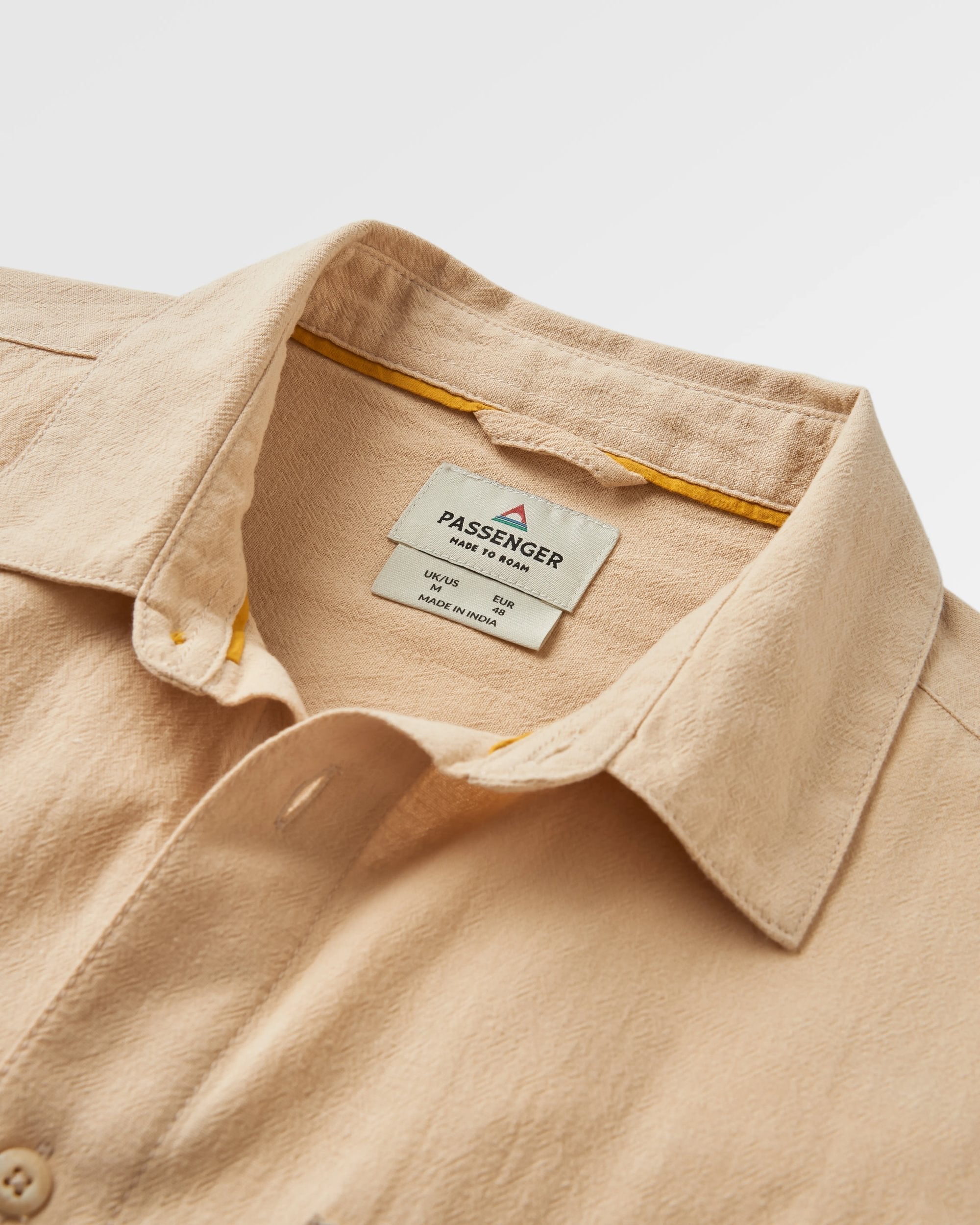Arica Textured Organic Cotton Shirt - Stone