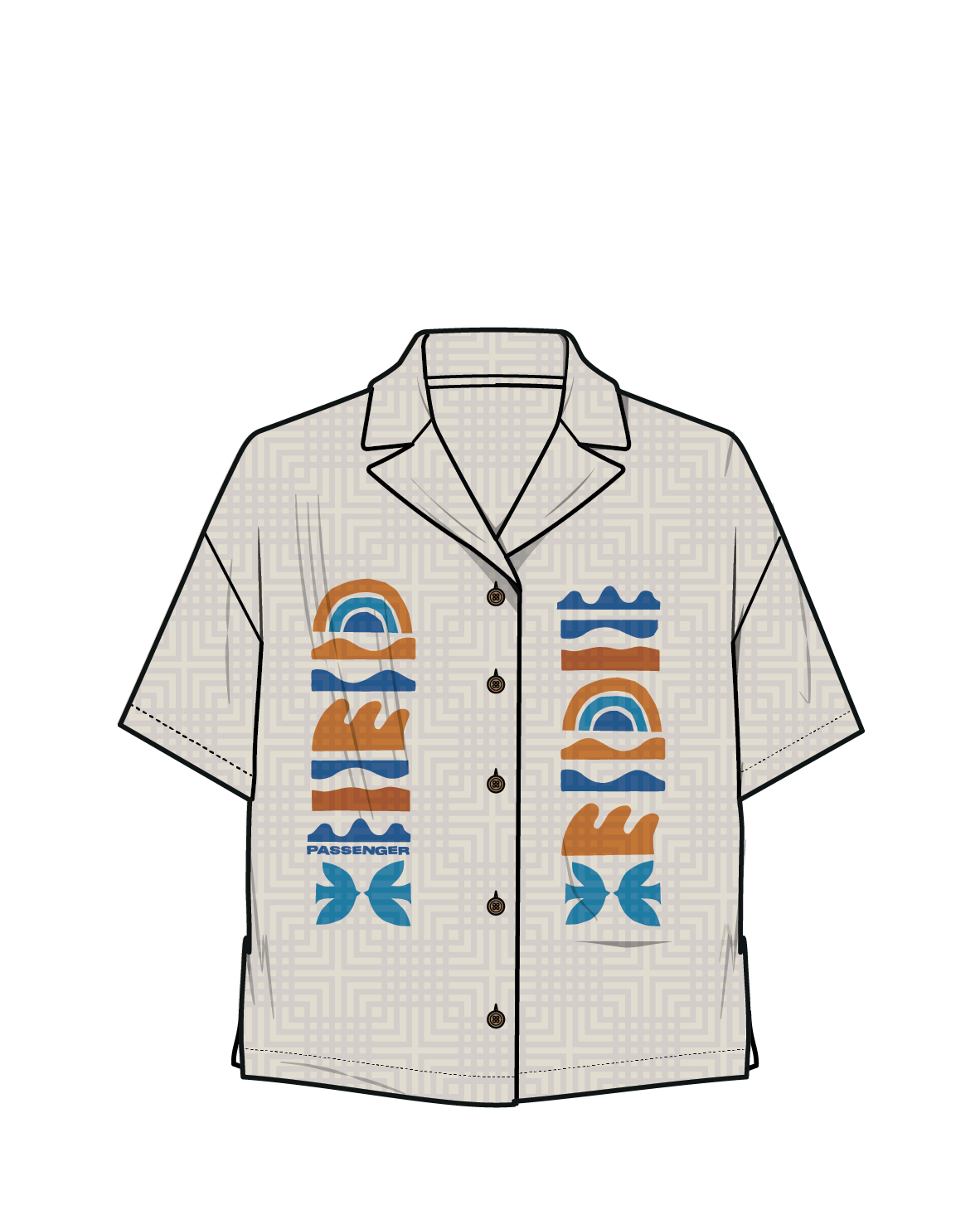 Arden Organic Cotton Short Sleeve Shirt - Vintage White