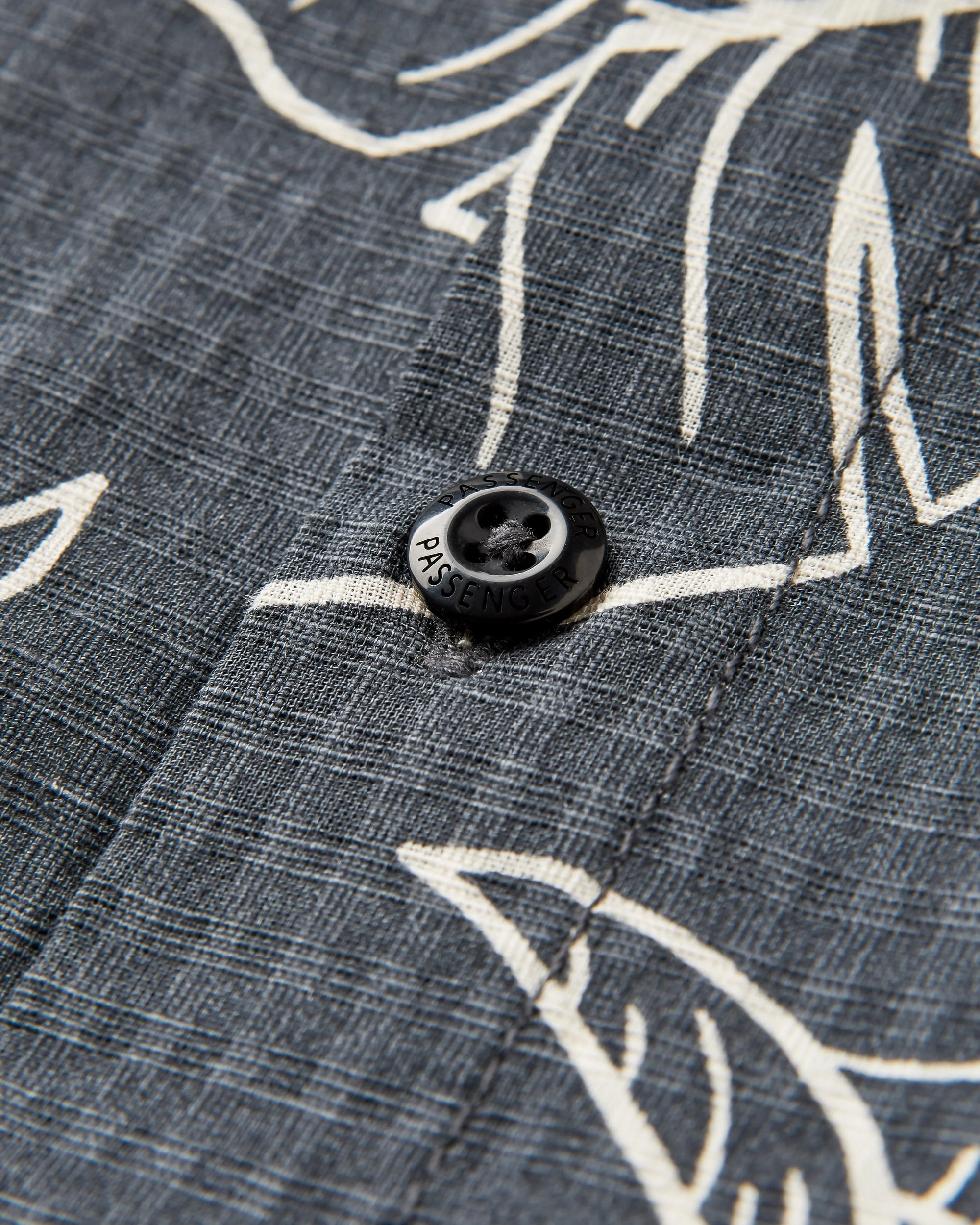 Chill Textured Short Sleeve Shirt - Palm Faded Black
