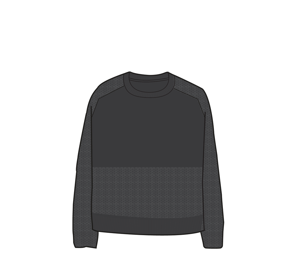 Cove Organic Cotton Knitted Jumper - Black