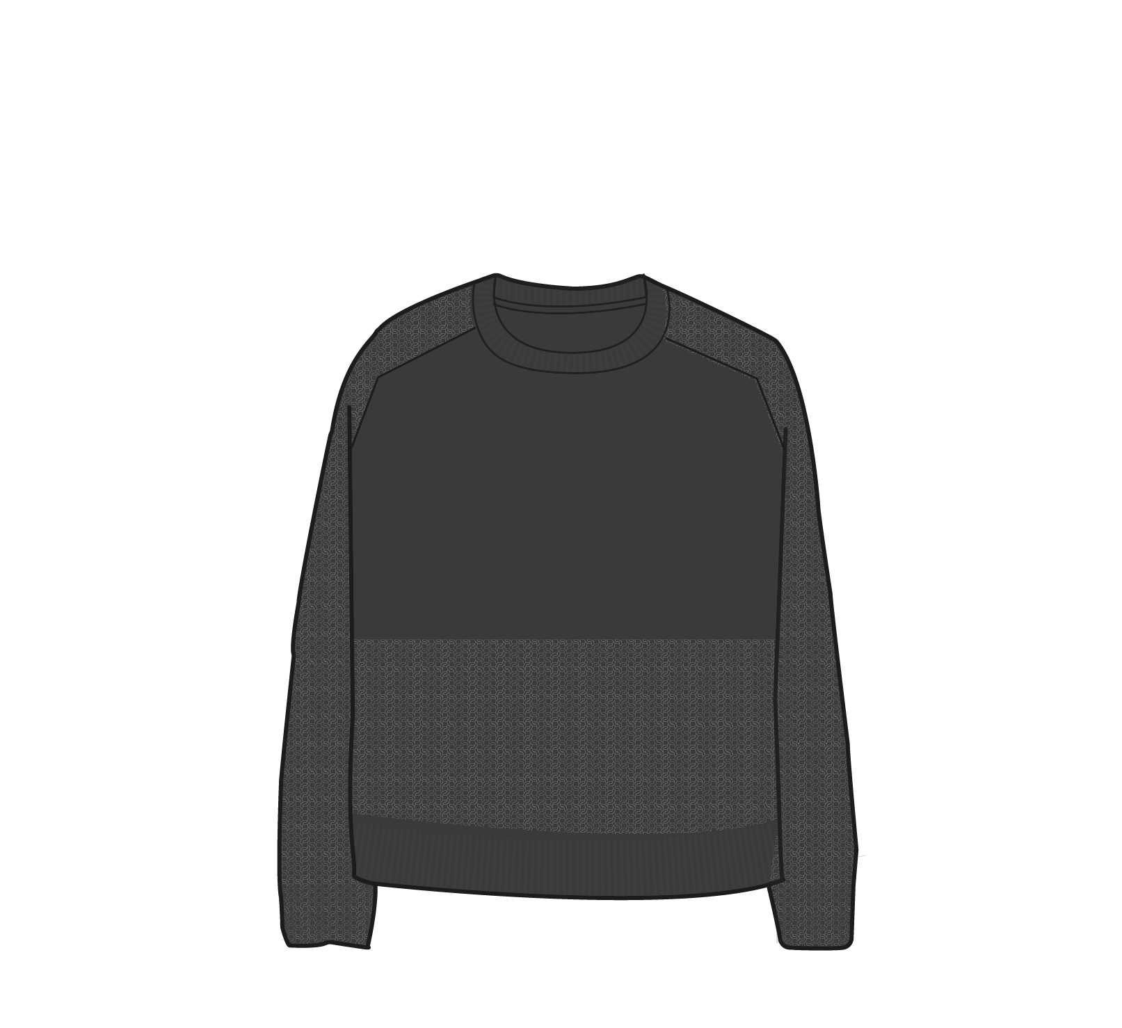 Cove Organic Cotton Knitted Jumper - Black