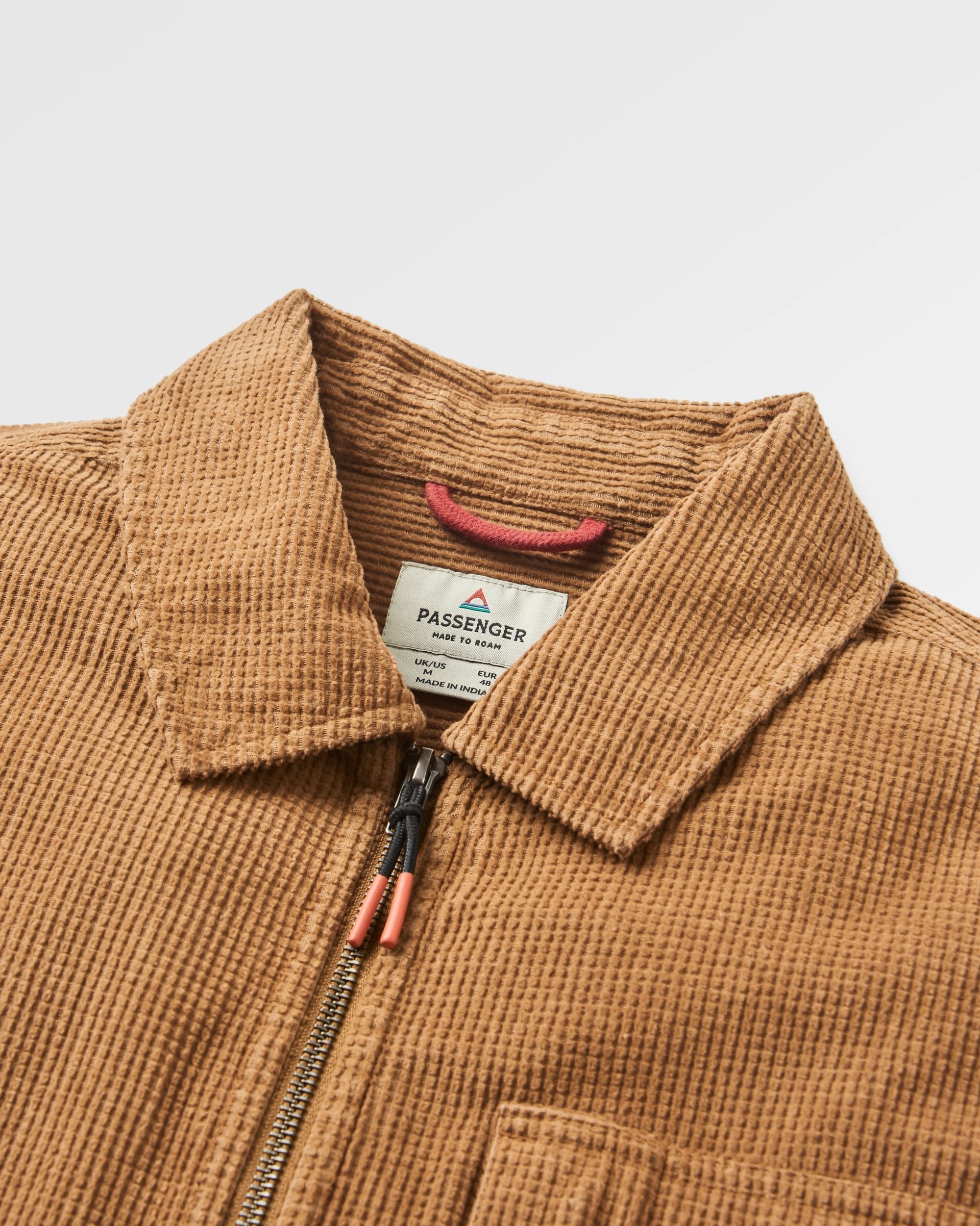 Harvest Organic Cotton Cord Overshirt - Caramel Brown