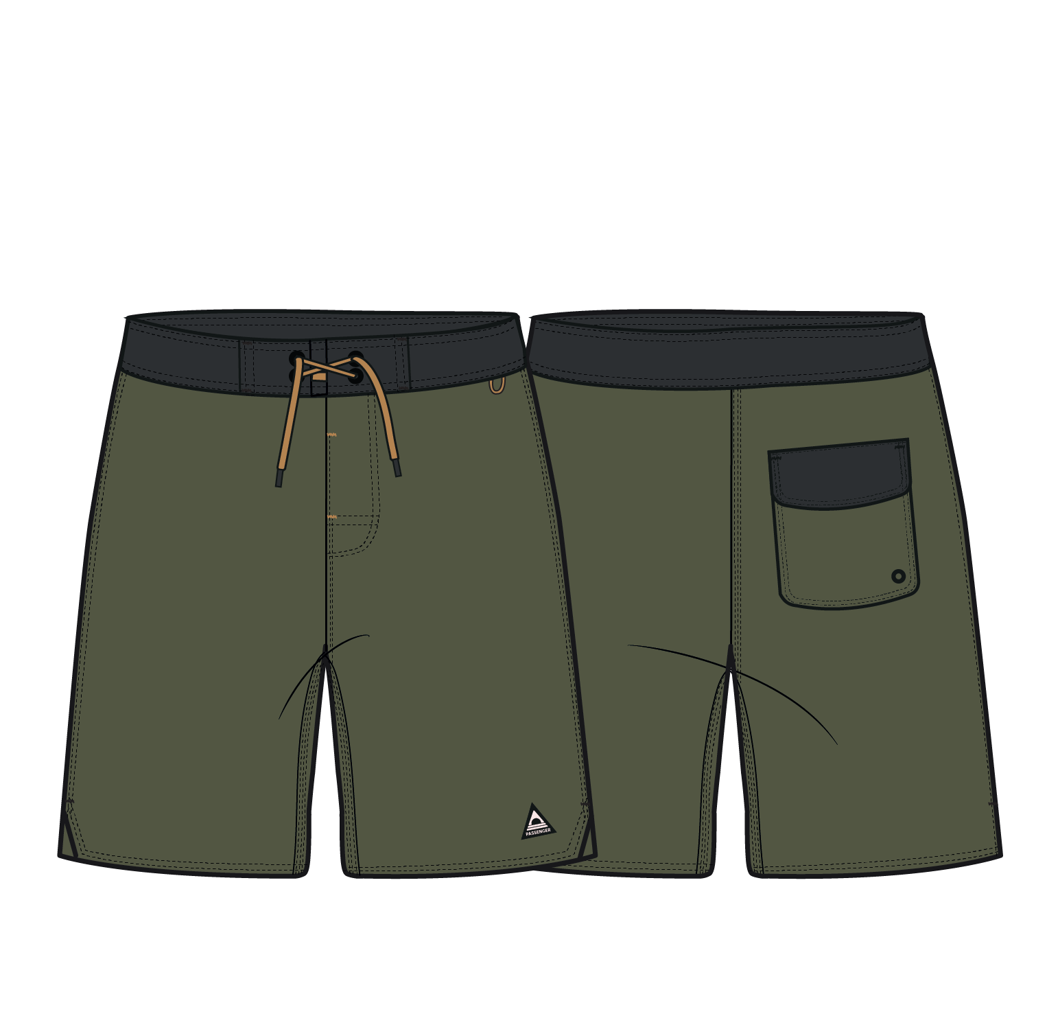 Cruiser NetPlus® Recycled 19" Boardshort - Khaki