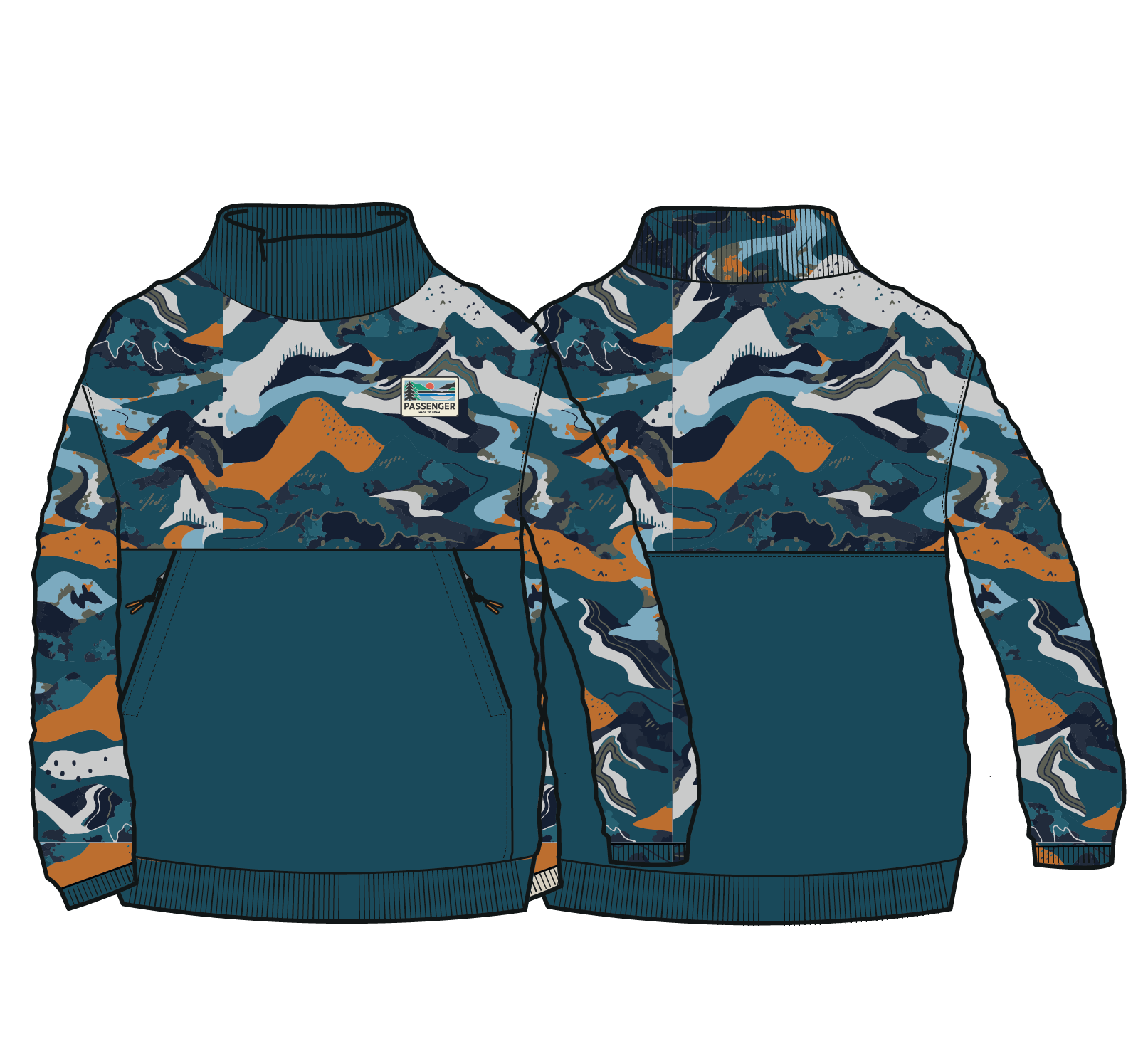 Bea Polar Fleece - Adventure Tidal Blue