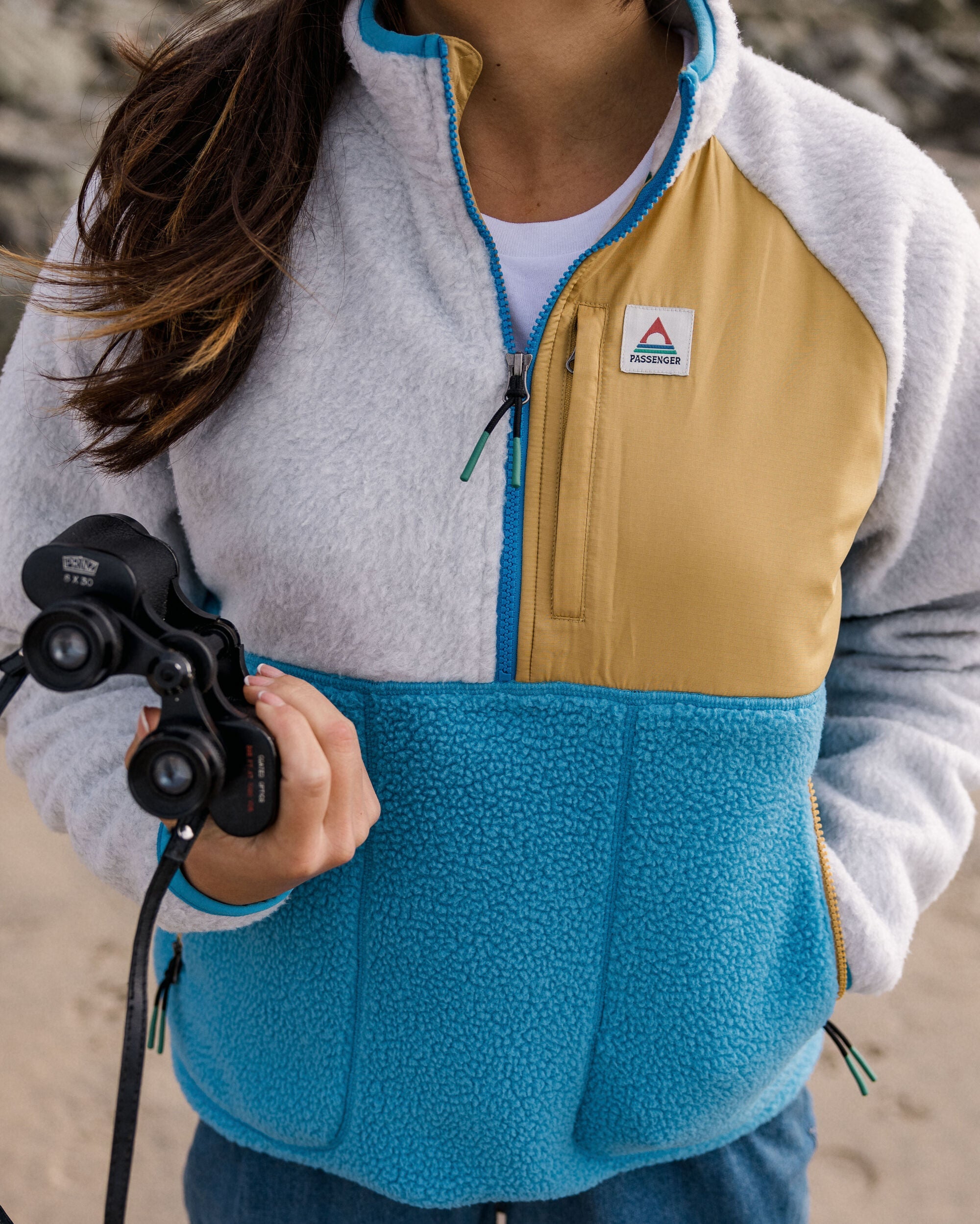 Home Recycled Sherpa Fleece - Atlantic Blue