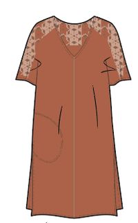 Ambrose Oversized Dress - Burnt Orange