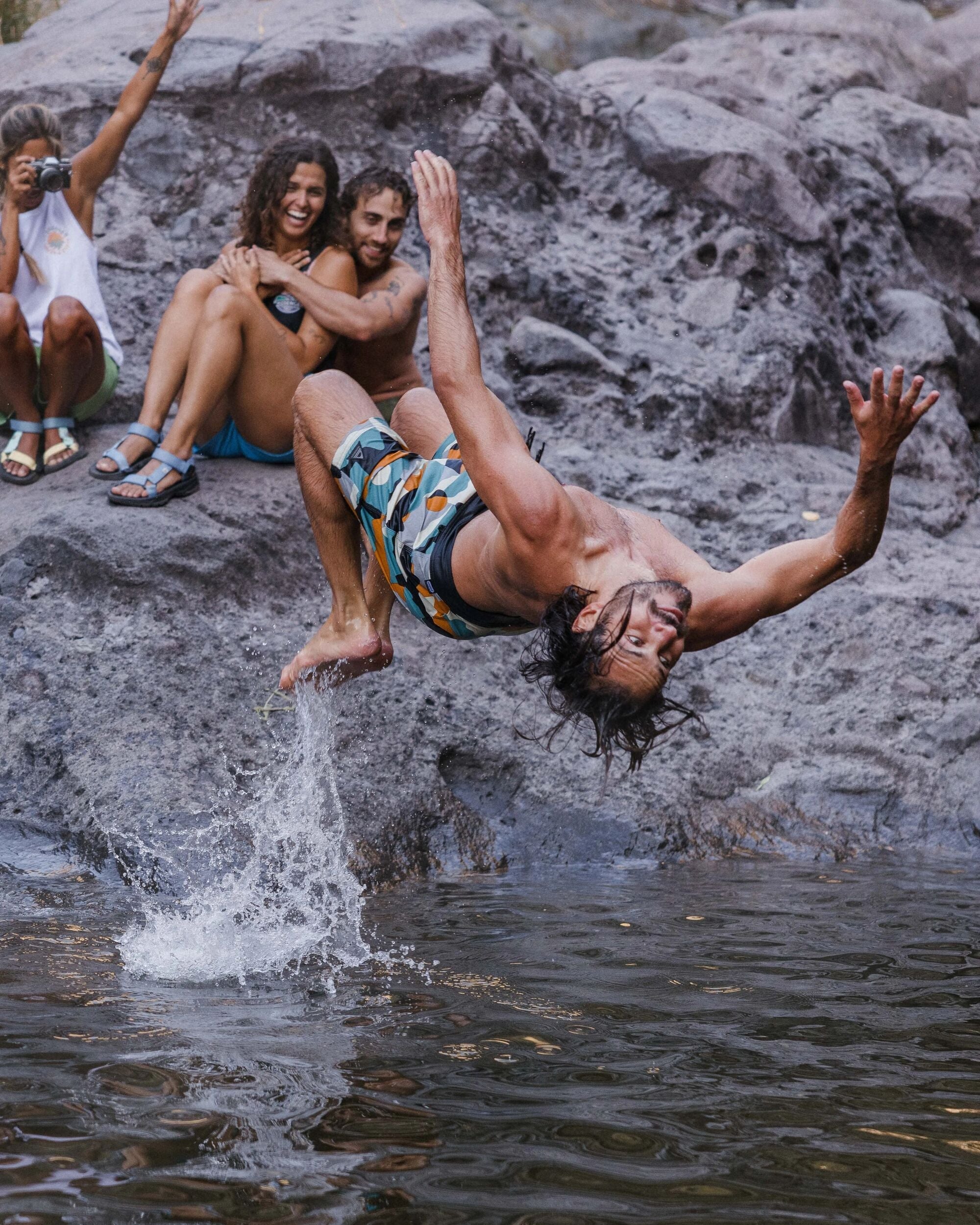 Cutback NetPlus® Recycled Boardshort - Vista Patchwork Arctic