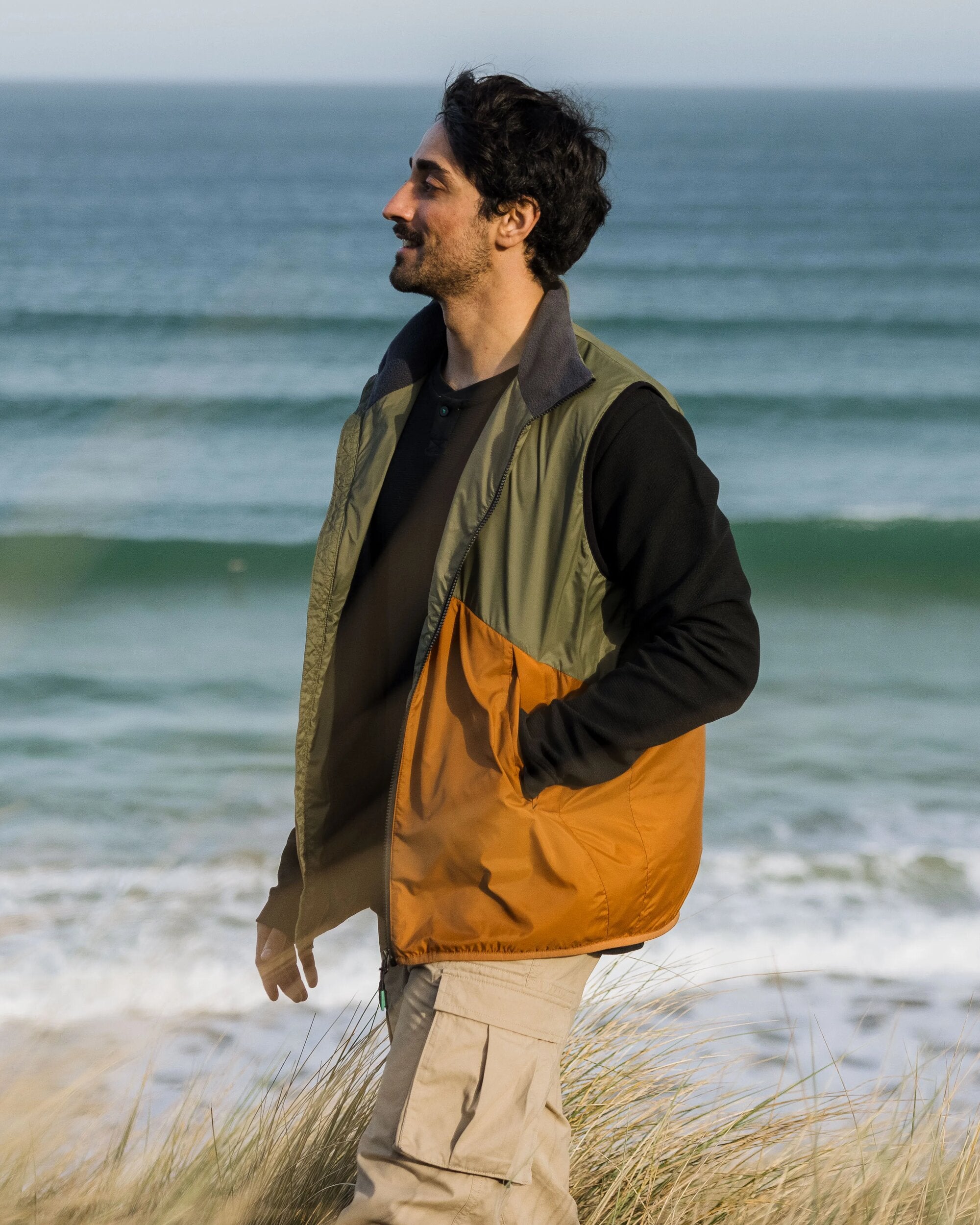 Dusk Recycled Insulated Gilet - Dusty Olive