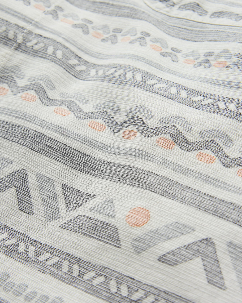 Chill Textured Short Sleeve Shirt - Geo Track Storm Grey