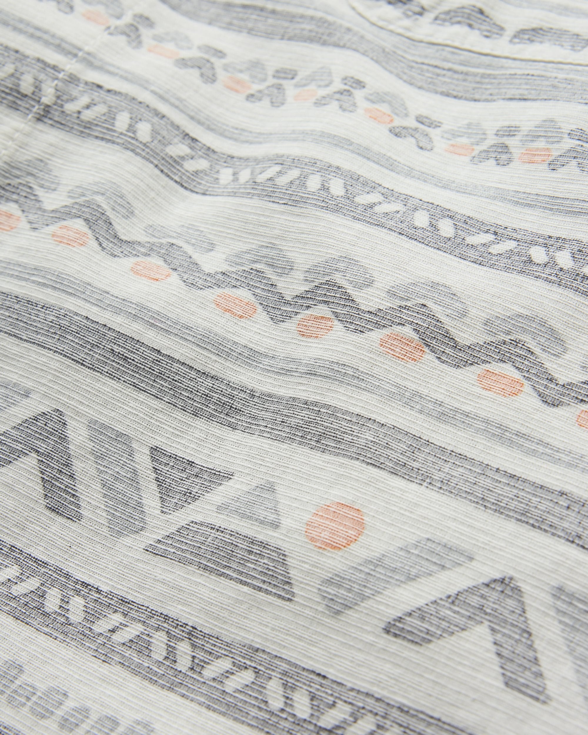Chill Textured Short Sleeve Shirt - Geo Track Storm Grey