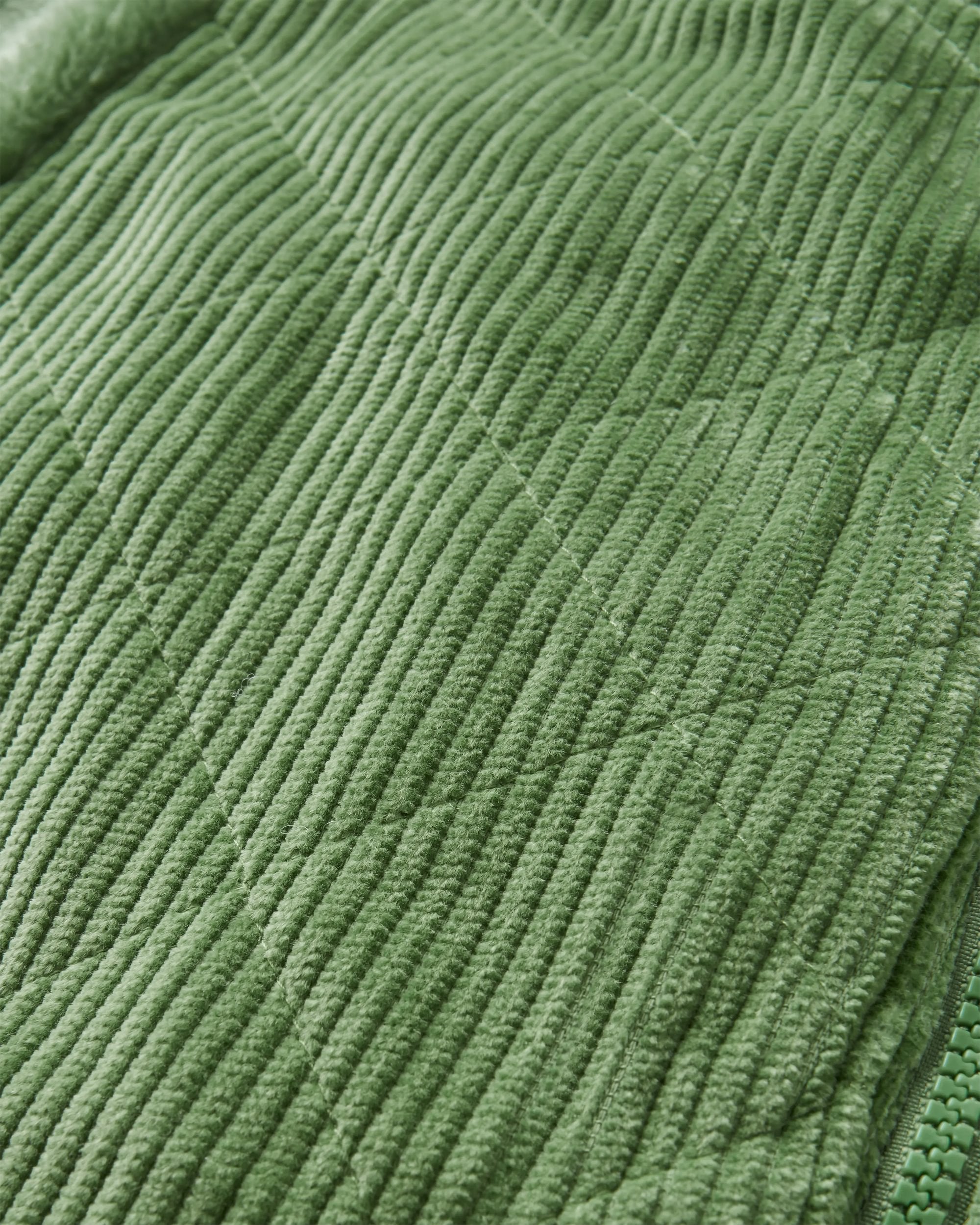 Awaken Recycled Deep-Pile Sherpa Fleece - Stem Green