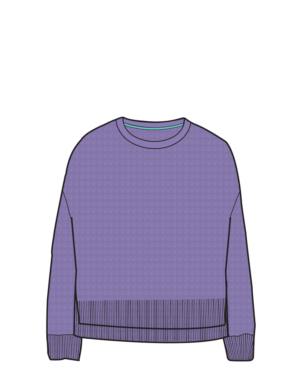 Grace Knitted Jumper - Retro Purple