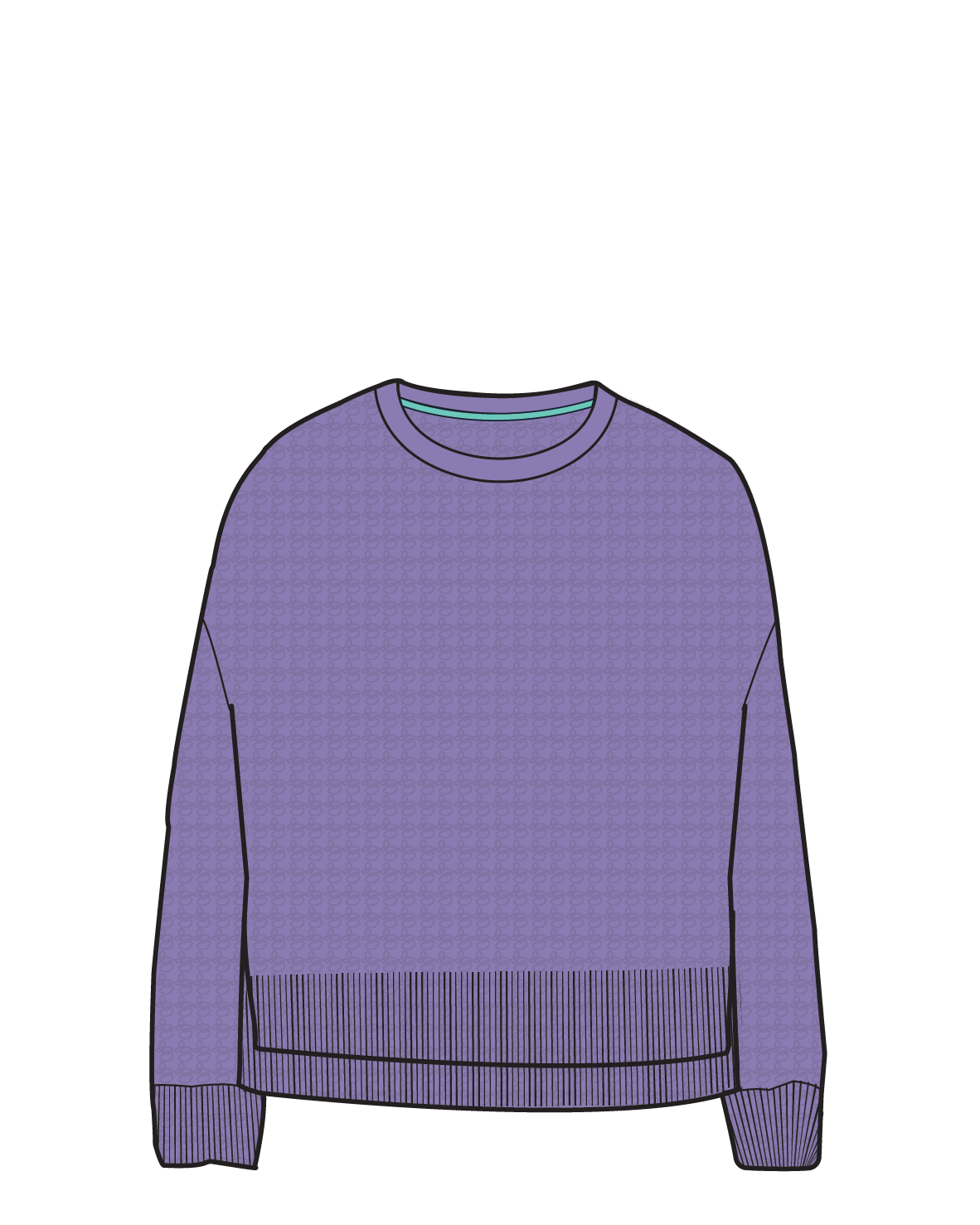 Grace Knitted Jumper - Retro Purple