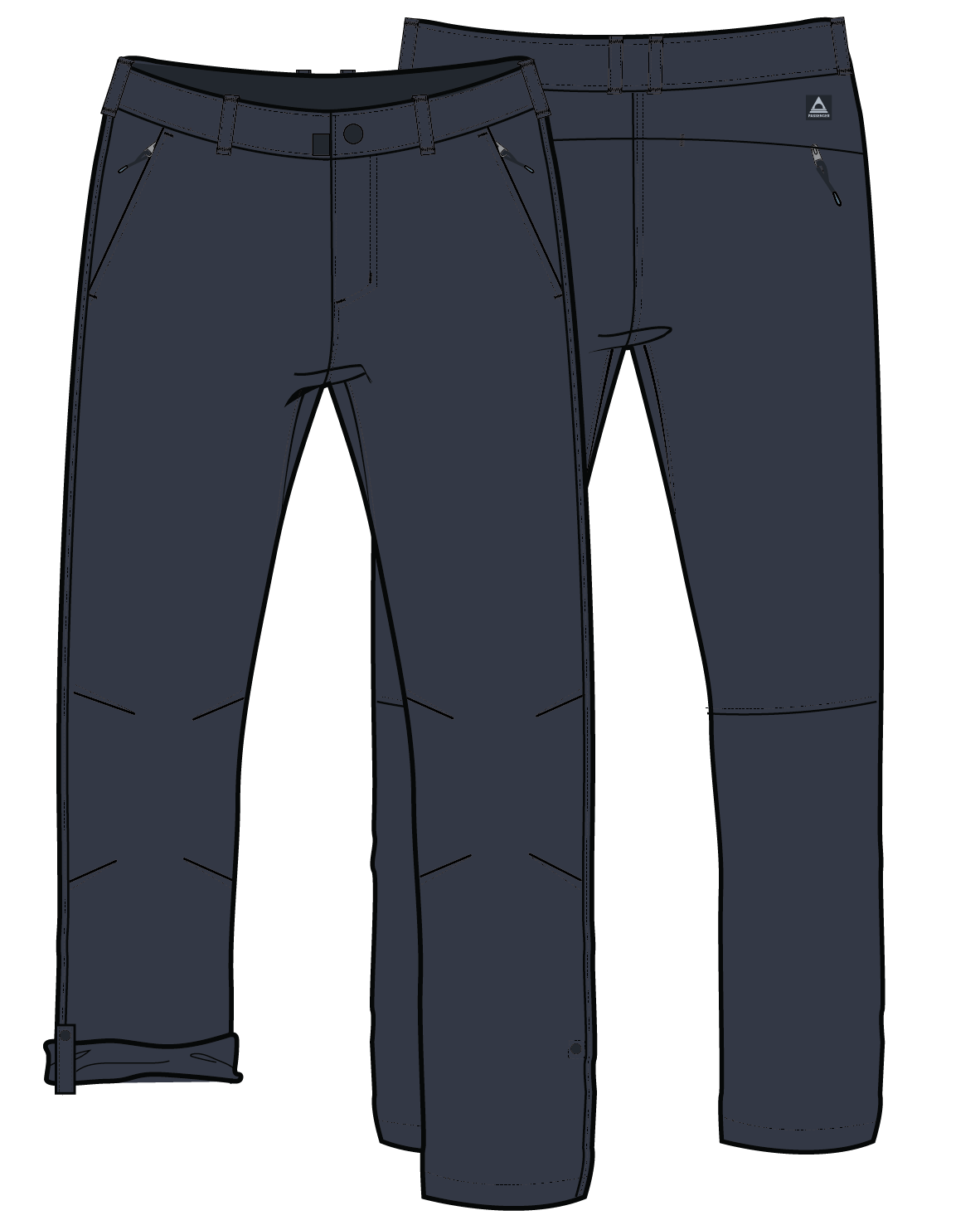 365 Trail Roll Up Trouser - Black