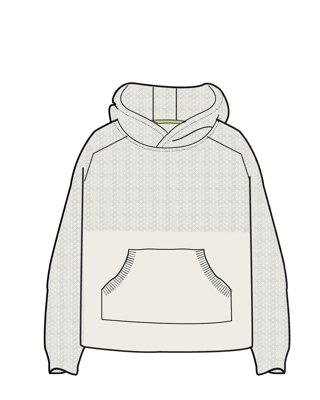 Cove Organic Cotton Knitted Hoodie - Off White