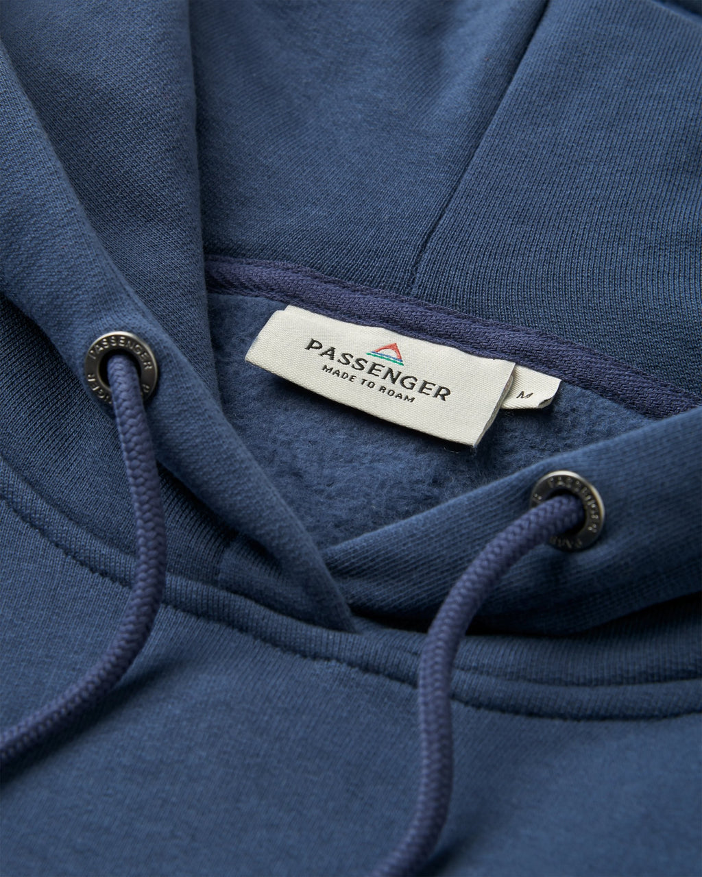 Escapism Recycled Cotton Hoodie - Rich Navy