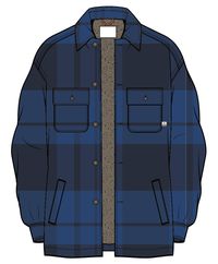 Freestyle Sherpa-Lined Overshirt - True Blue