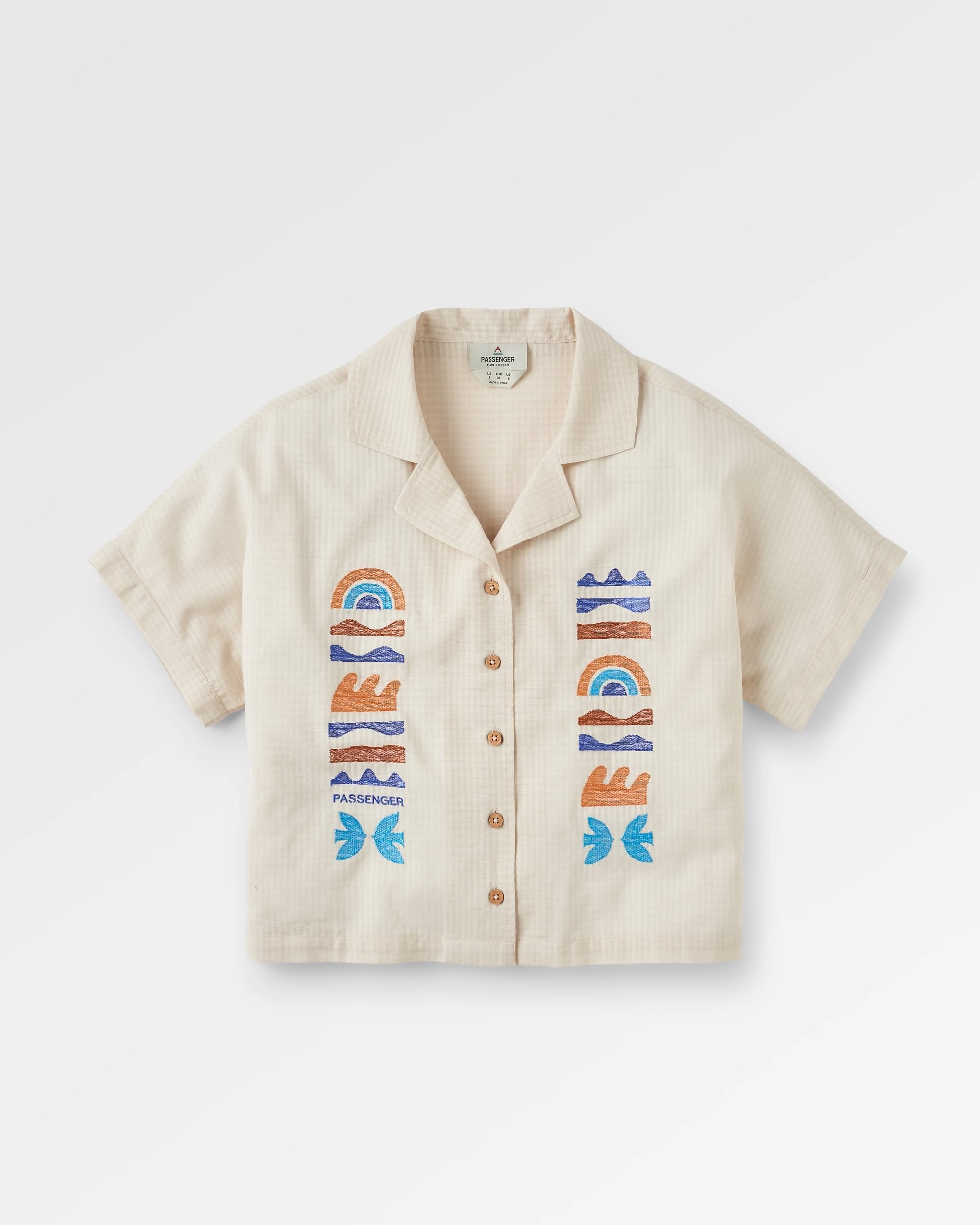 Arden Organic Cotton Short Sleeve Shirt - Vintage White