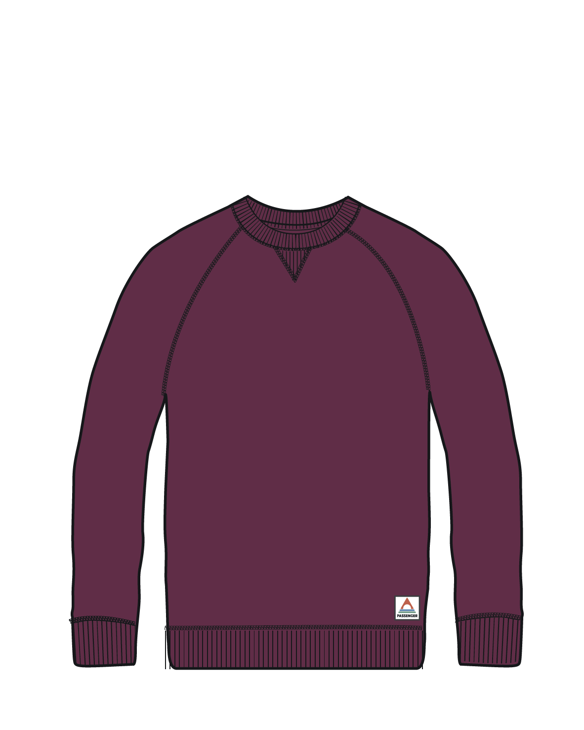 Heritage Recycled Cotton Sweatshirt - Warm Berry