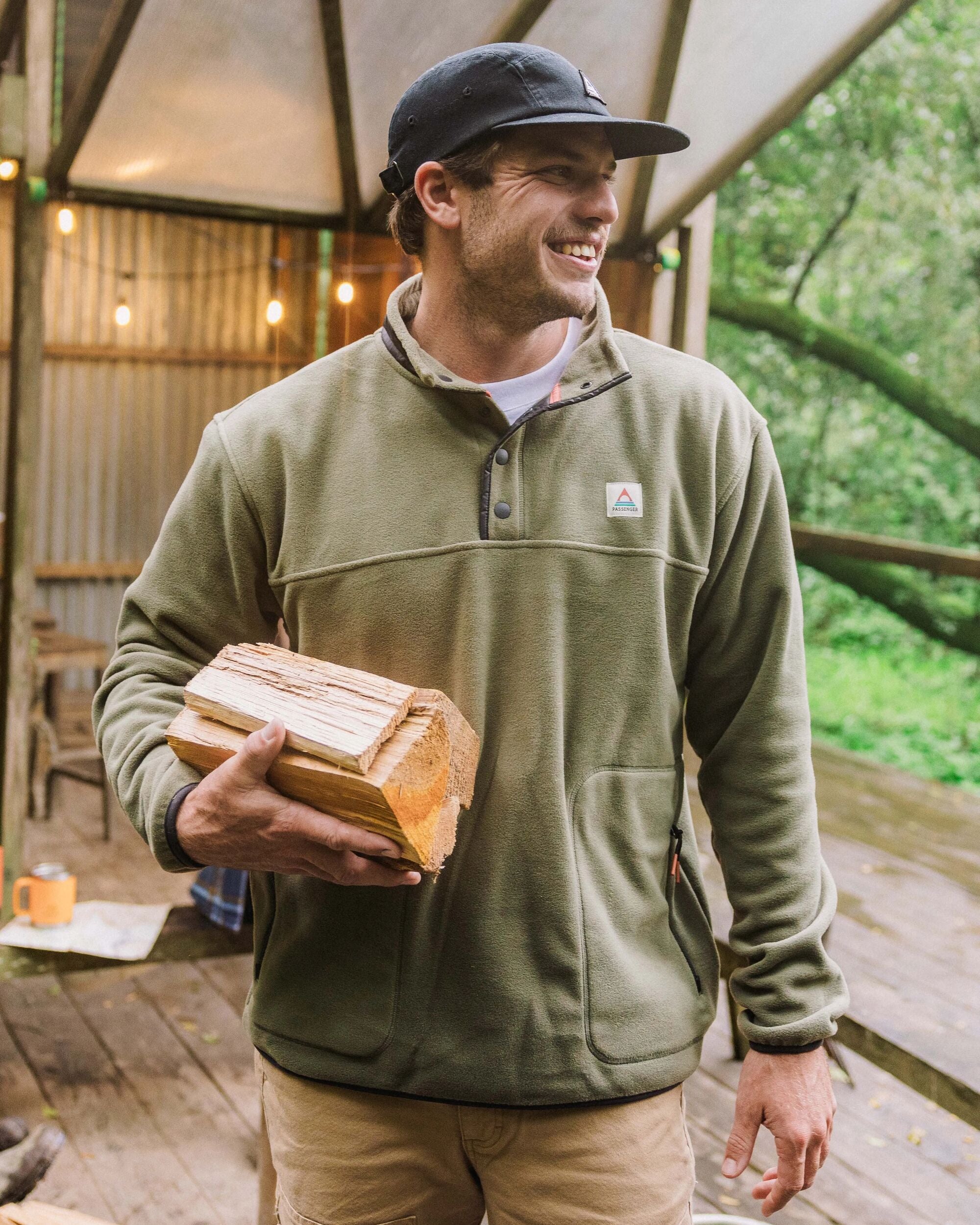 Dusk Polar Fleece - Dusty Olive