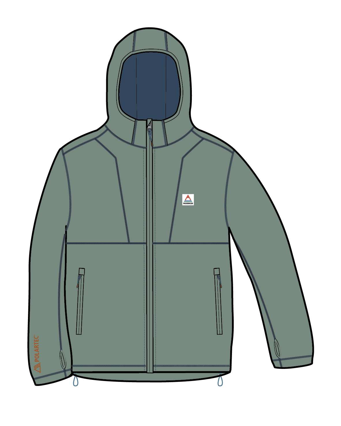 Crest Recycled Polartec® Fleece Hoodie - Pistachio