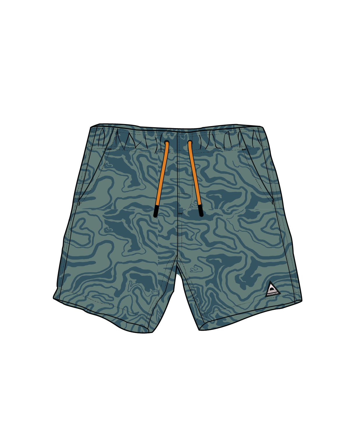 Drifter NetPlus® Swim Lined Short - Strata Swirl Arctic
