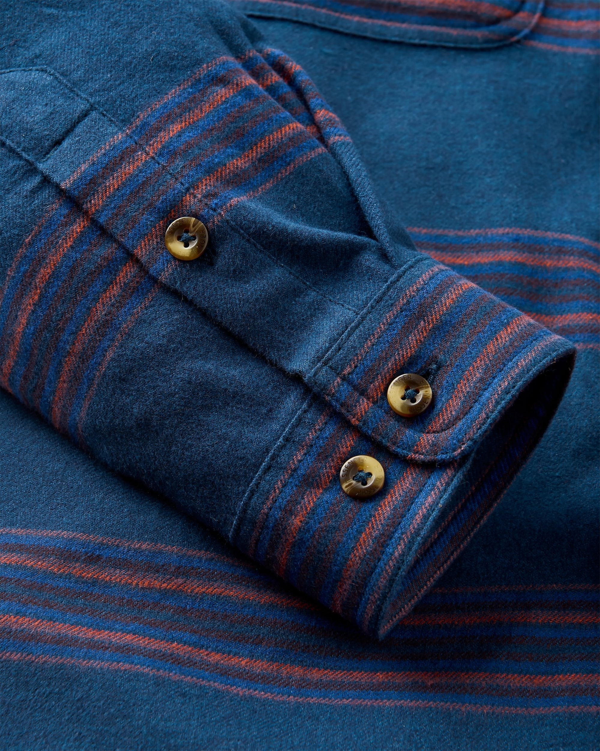Backcountry Stripe Light Shirt - Rich Navy/Deep Plum Stripe