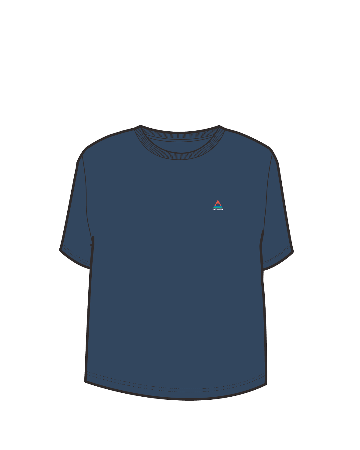 Classic Recycled Cotton T-Shirt - Dark Denim
