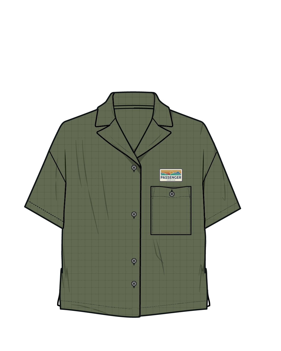 Arden Ripstop Short Sleeve Shirt - Khaki