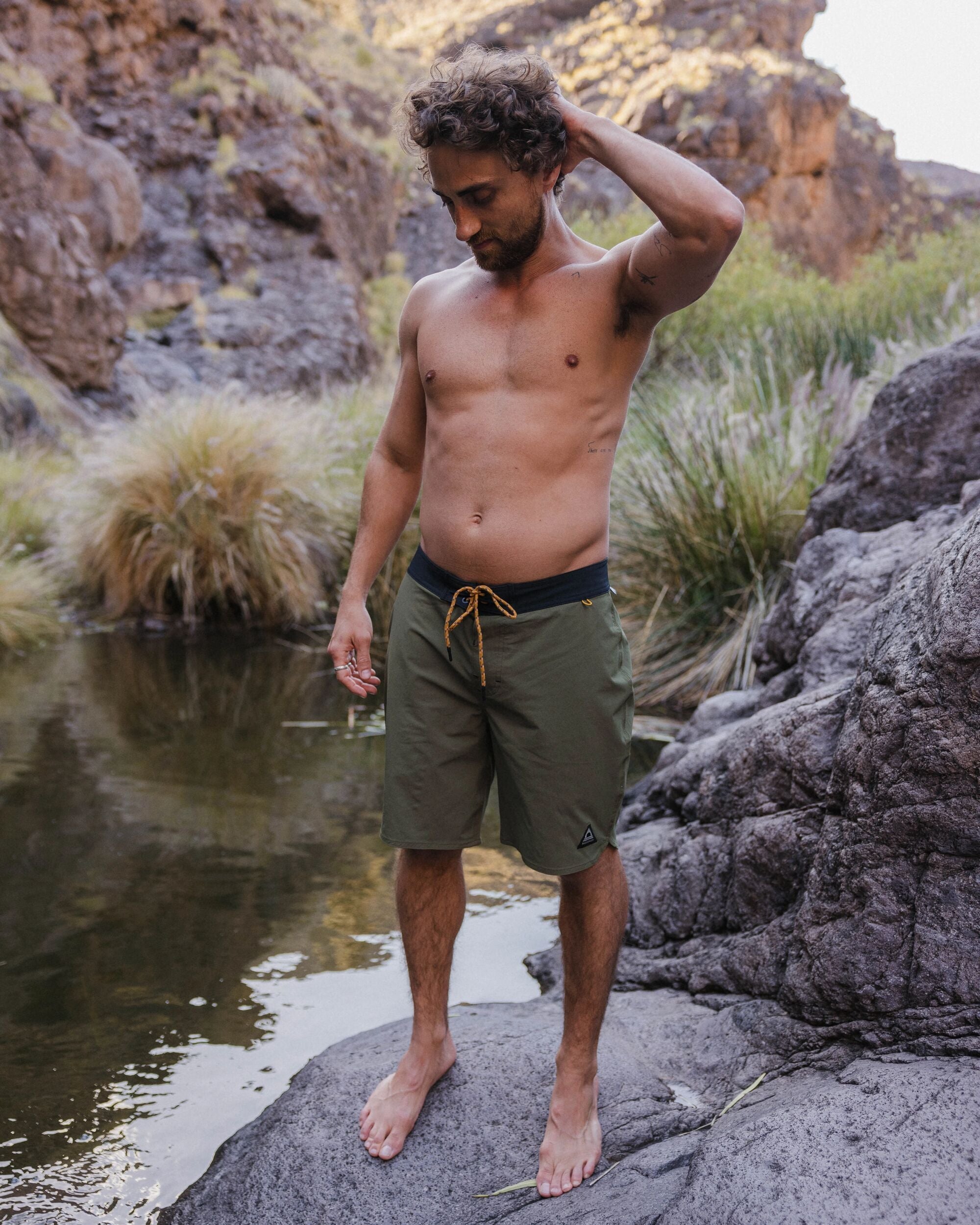 Cruiser NetPlus® Recycled 19" Boardshort - Khaki