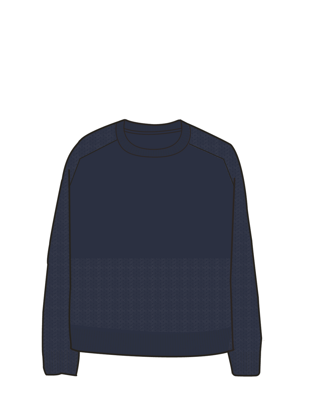 Cove Organic Cotton Knitted Jumper - Rich Navy