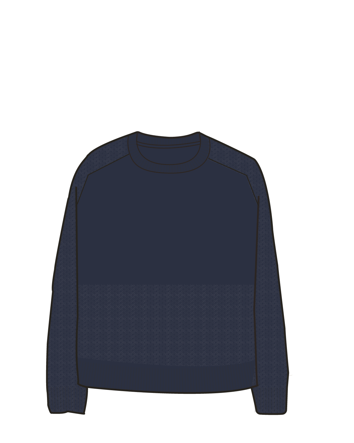 Cove Organic Cotton Knitted Jumper - Rich Navy
