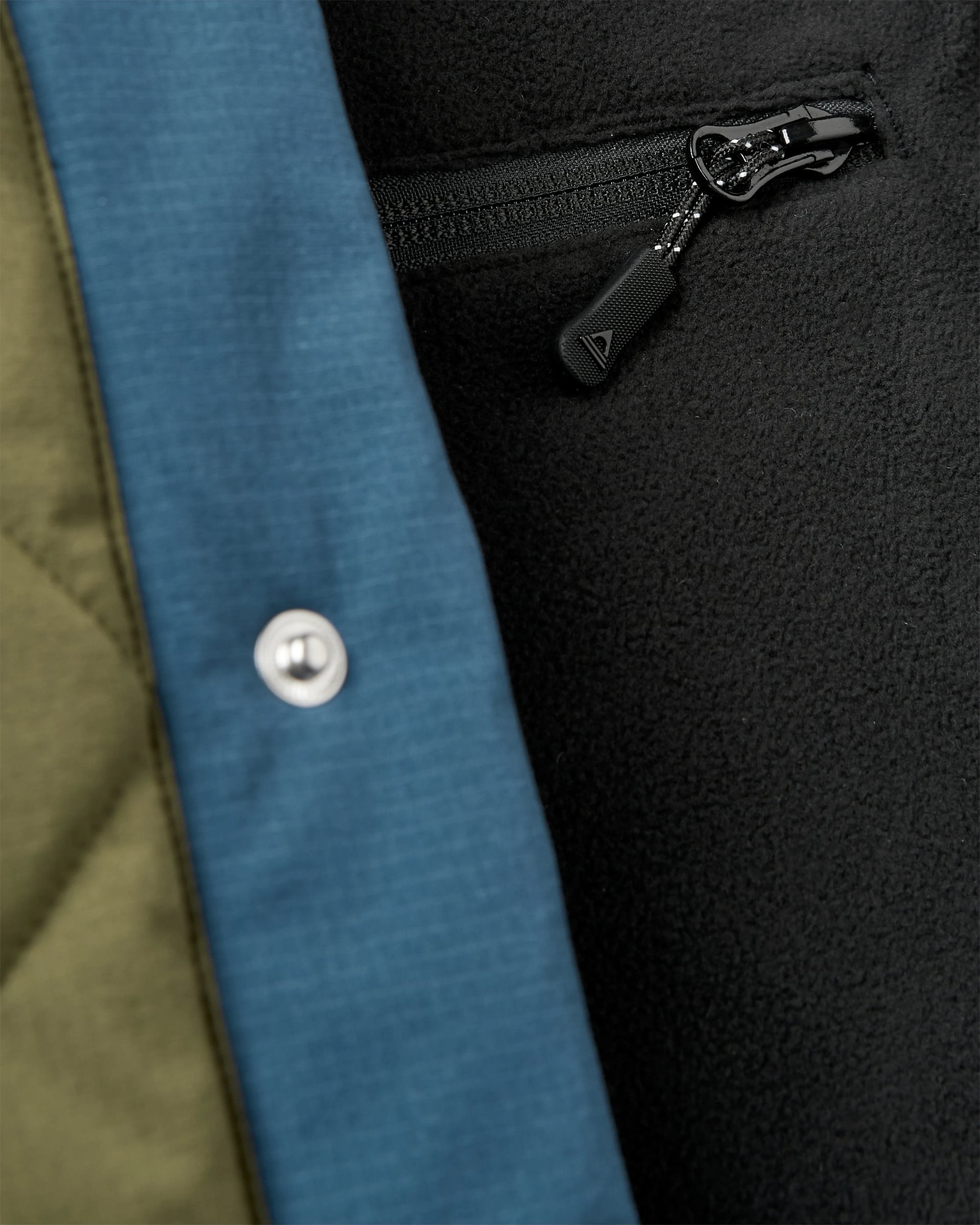Campscape Recycled Fleece Lined Parka - Black/Khaki