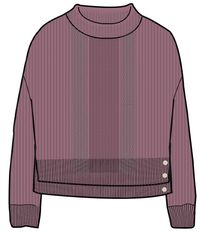 Hideout Oversized Recycled Knitted Jumper - Rhubarb