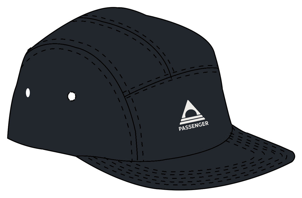 Fixie Recycled 5 Panel Cap - Faded Black