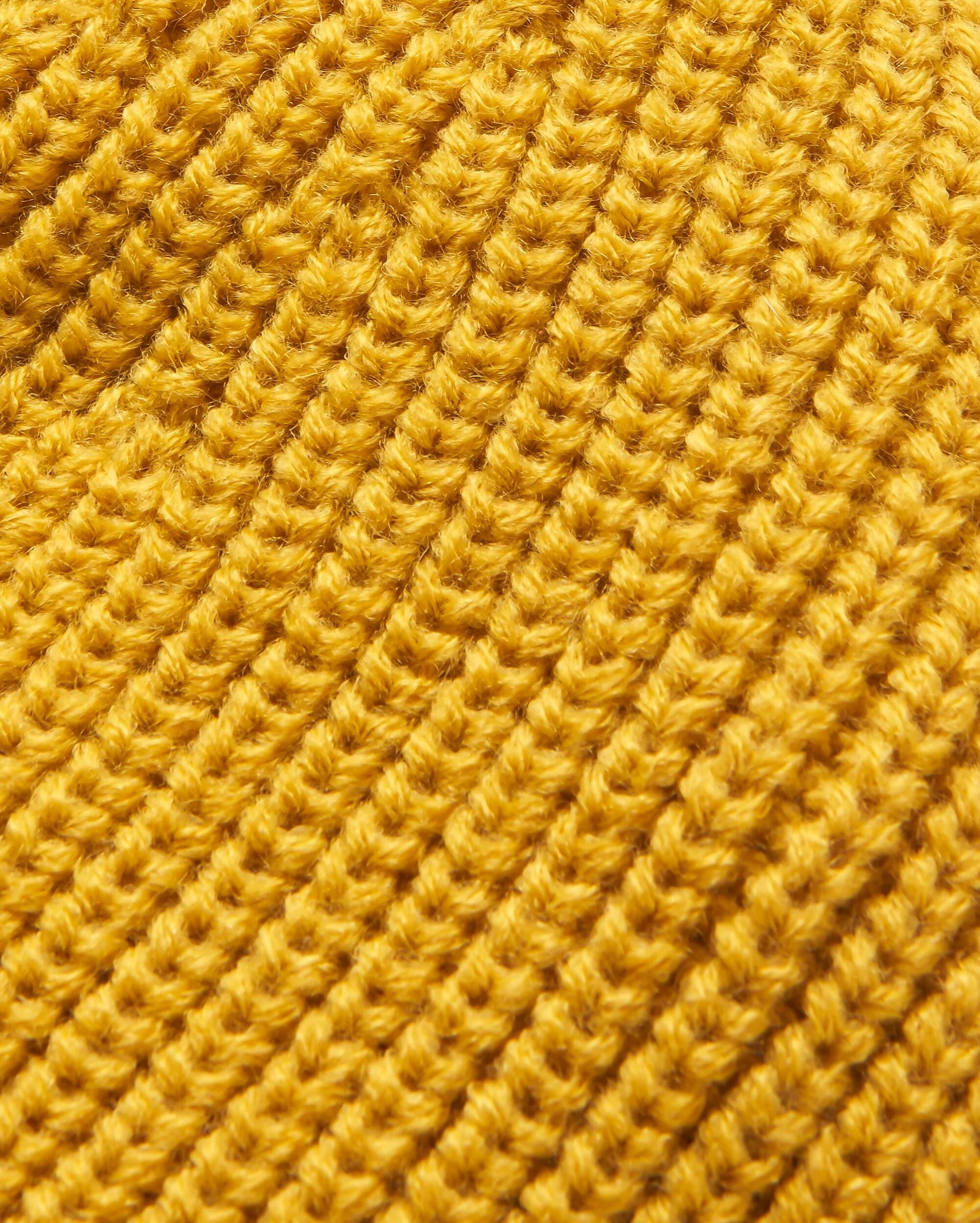 Compass Recycled Beanie - Mustard Yellow