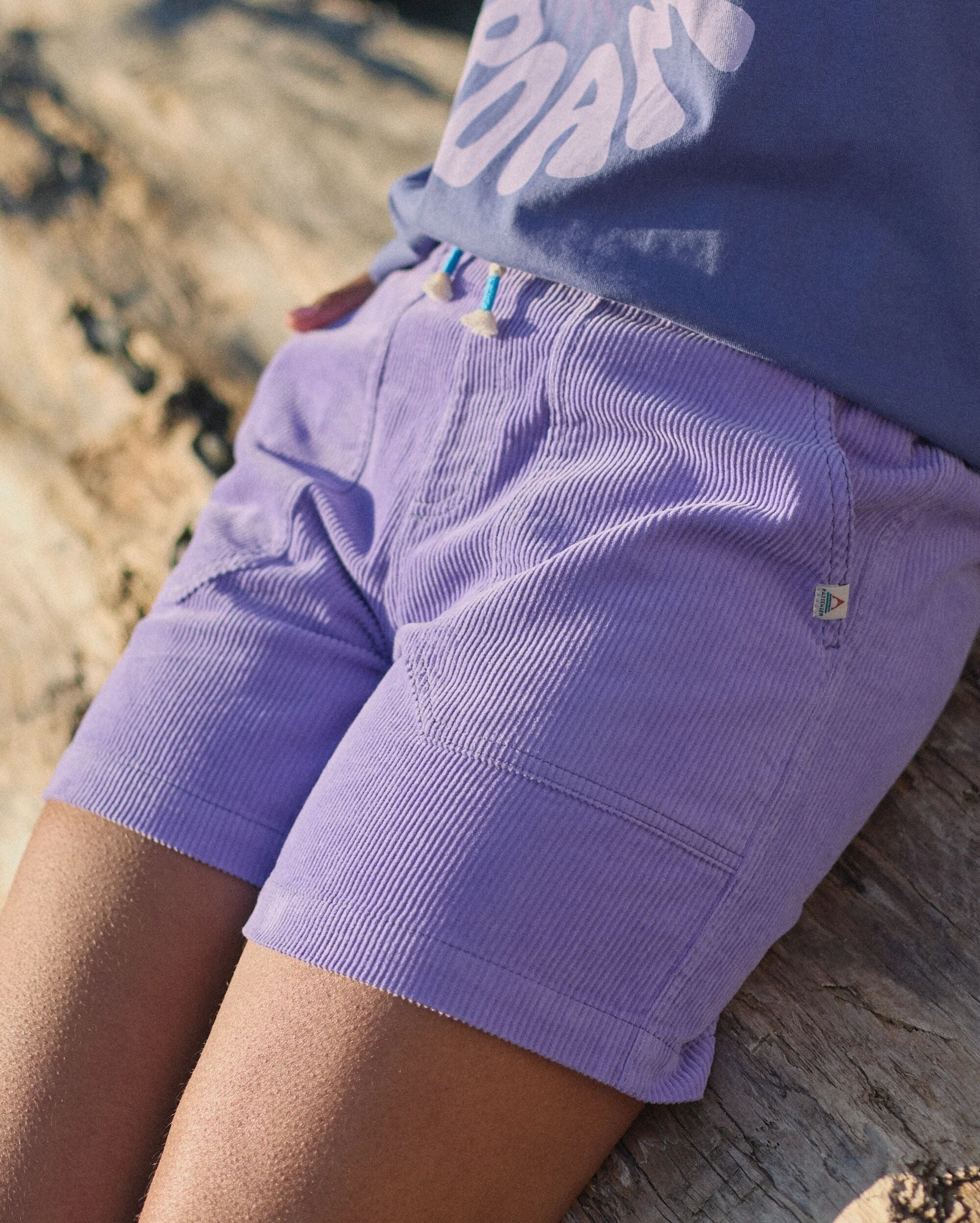 Avian Organic Cord Short - Retro Purple