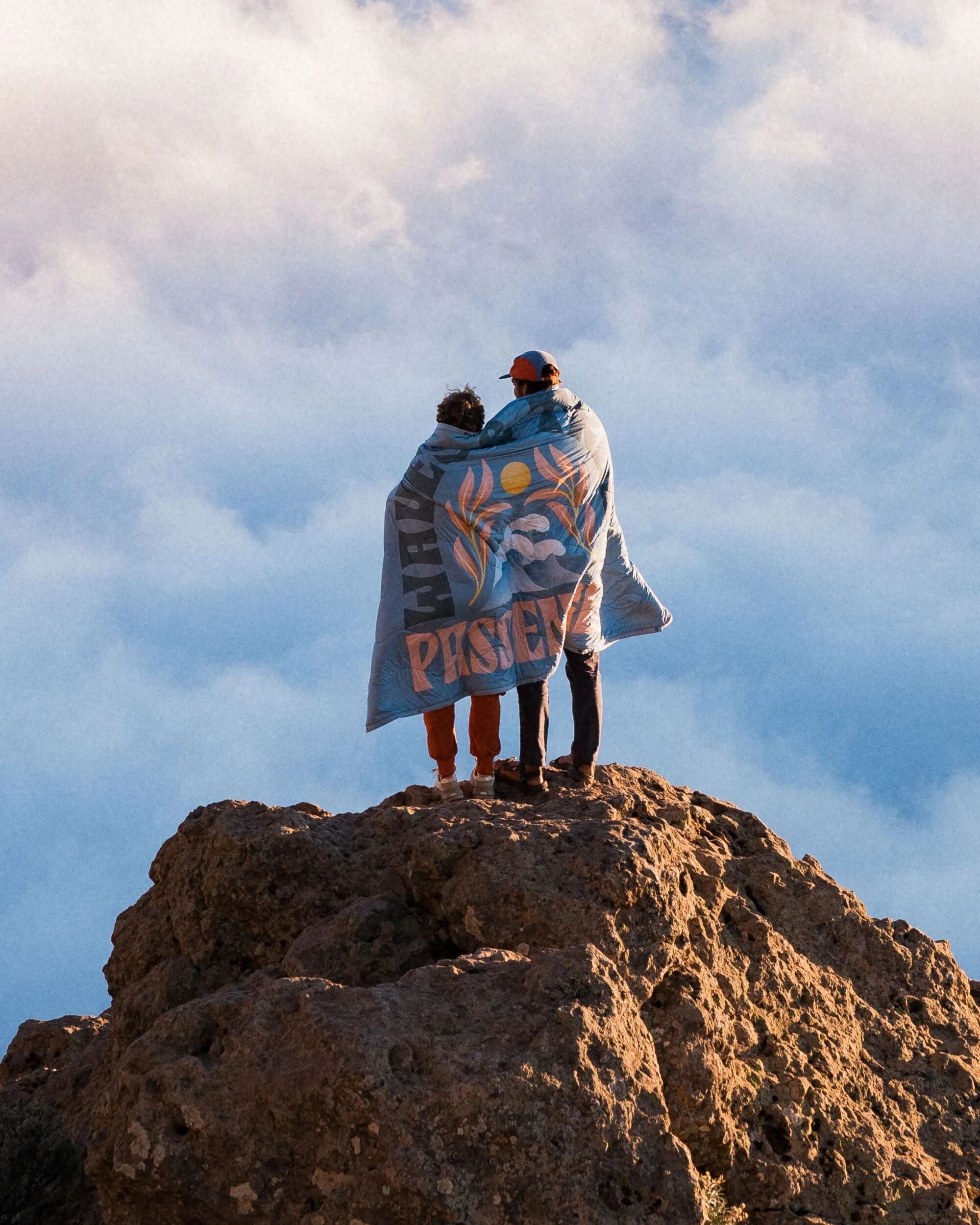 Cabin Recycled Sherpa Blanket - Faded Denim